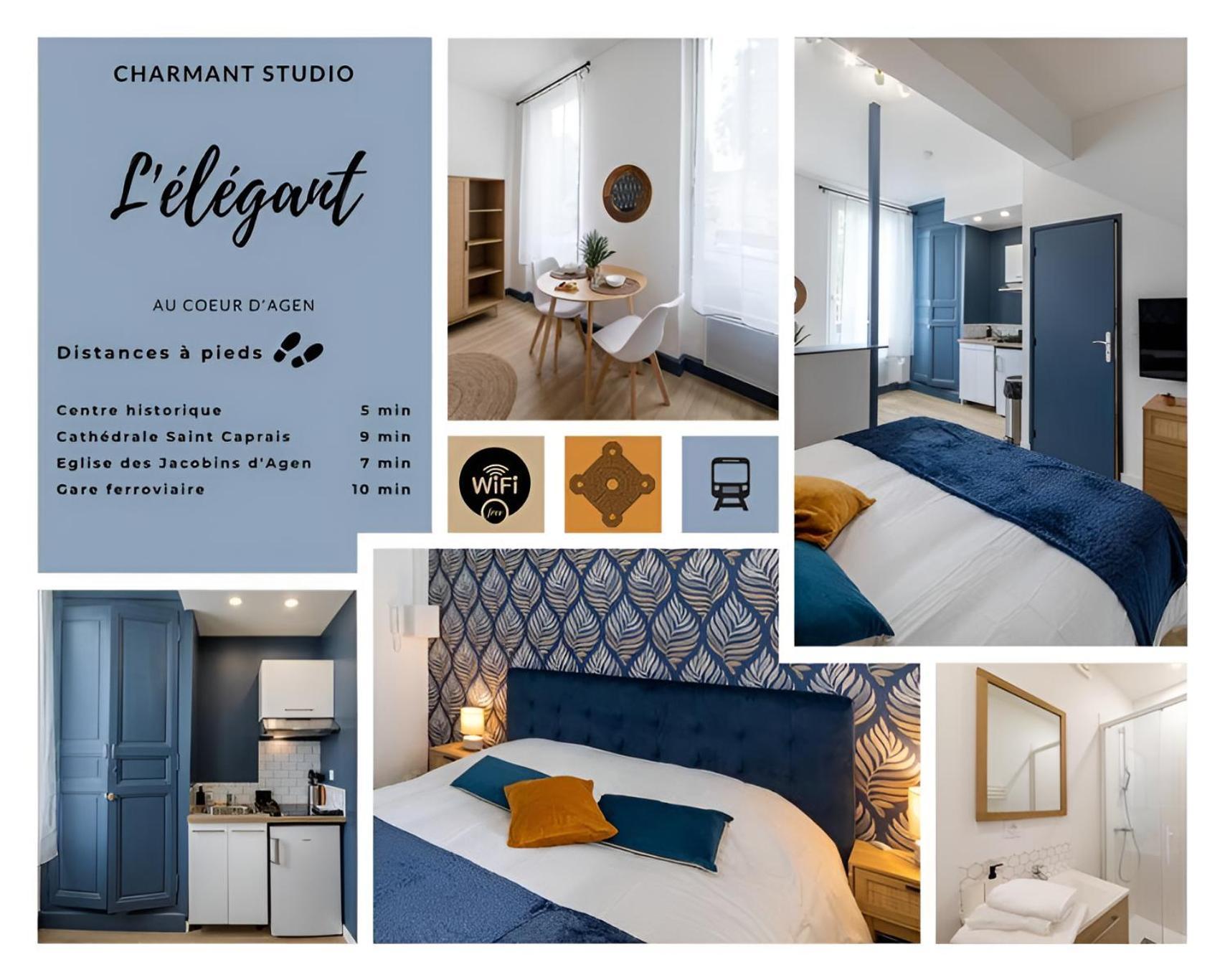 L'Elegant, Charmant Studio Hyper Centre Gare 800M Agen Zewnętrze zdjęcie